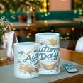 thumbnail image 3 of Yayeee Flameless Candles with Remote Flickering Battery Operated Multi Color Changing, Autumn Day with Cocoa Pattern, 3 of 7