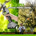 thumbnail image 5 of Vipuse Brushless 2-in-1 Cordless Pole Pruning Shear with 2 Batteries and Fast Charger, Electric Pruner Reaches Up To 16ft(1.2 Inch Cutting Diameter), 5 of 8