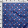 thumbnail image 2 of oneOone Polyester Lycra Fabric Leaves|Bird & Floral Block Printed Craft Fabric BTY 56 Inch Wide, 2 of 4