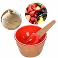 thumbnail image 6 of Plastic Ice Cream Bowl & Spoon Set | 6-Piece Dessert Serving Bowls with Cones Design | Reusable Party Supplies for Birthday & Catering Events, 6 of 8