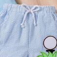 thumbnail image 6 of Little Boy Clothing Set Toddler Baby Golf Cart Print Short Sleeve T-Shirt & Striped Shorts 2-Piece Summer Outfit Toddler Boy Summer Clothes, 6 of 8