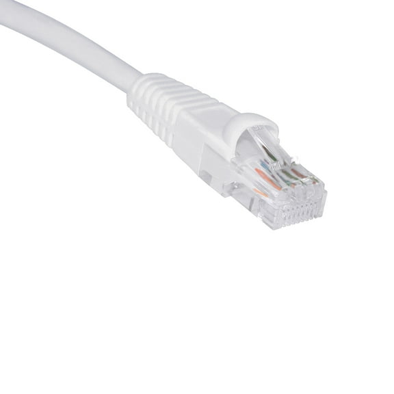 Skyline™ 8-Conductor 24 AWG RJ-45 Cat5e Ethernet Patch Cable (3ft | White) Features: Protective PVC Jackets)