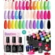 thumbnail image 1 of Set de esmaltes de uñas Beetles Gel, 24 unidades, con capa superior base y brocha, 1 of 7