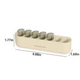 thumbnail image 3 of Weekly Pill Organizer with 7 Compartments, Portable Travel Pill Case for Medications and Supplements, Moisture-Proof Pill Box ( Beige ), 3 of 6