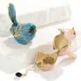 thumbnail image 4 of 2PCS Little Bird Trinket Boxes Hinged Hand-Painted Enamel Bird Jewelry Box, Mini Jewelry Organizer for Rings Earrings Necklaces, Animals Ornaments Collectible Bird Figurine Gifts for Women, Pink&Blue, 4 of 5