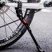 BYXAS Bike Kickstand Aluminium Adjustable Center Bicycle Kickstand suitable Rear Side Bicycle Kickstand Fit for 26" 27.5" 29" 700C Bike Kick Stand for Bicycles Kickstand (Black)