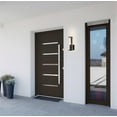 thumbnail image 2 of Kira Home Cypress 12" Modern Rustic Wall Sconce/Wall Light + Amber Tinted Cylinder Glass Shade, Oil Rubbed Bronze Finish, 2 of 7