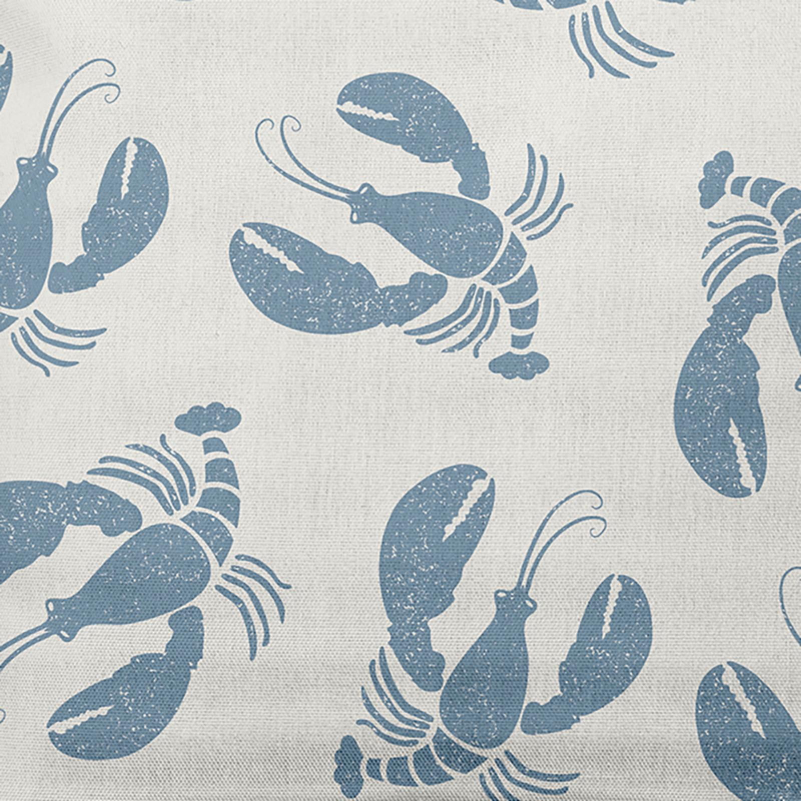 E by Design Lobster Fest Nautical Indoor/Outdoor Throw Pillow