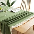 thumbnail image 3 of Gomelly Tablecloths Washable Table Cloths Rectangle Tablecloth Round Party Cover Covers Green 140 * 180 Cm, 3 of 4