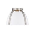 thumbnail image 3 of Golden Lighting Aldrich Flush Mount in Pewter Matte White, 3 of 4