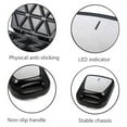 thumbnail image 3 of 1400W Mini Sandwich Maker, Aluminum Electric Breakfast Press Machine with Non Stick Large Capacity Design Safe Touch Handle, 3 of 7