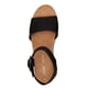 thumbnail image 4 of Sandalia TOMS Diana Plataforma con Hebilla en Tobillo Negra de Lona 7 Ancha, 4 of 6