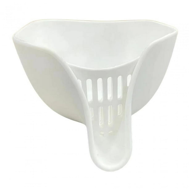 Filtro de lavado de arroz colador y verduras cuenco escurridor de silicona colador para limpieza del hogar guisantes frijoles blanco