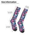 thumbnail image 2 of Naloa Skull Daisy Thigh High Socks Extra Long Stretchy Sock Women Over Knee High Opaque Stocking Daily Wear, 2 of 6