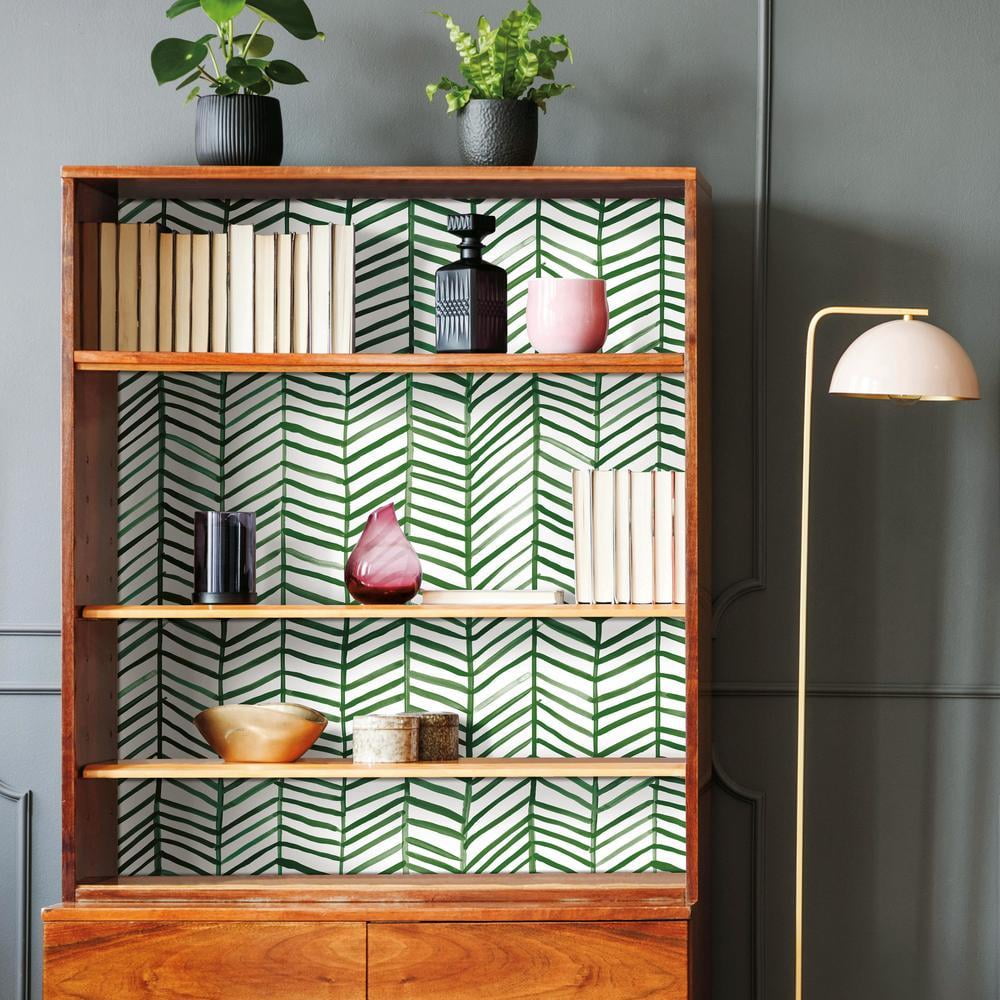 Cat Coquillette Herringbone Peel and Stick Wallpaper