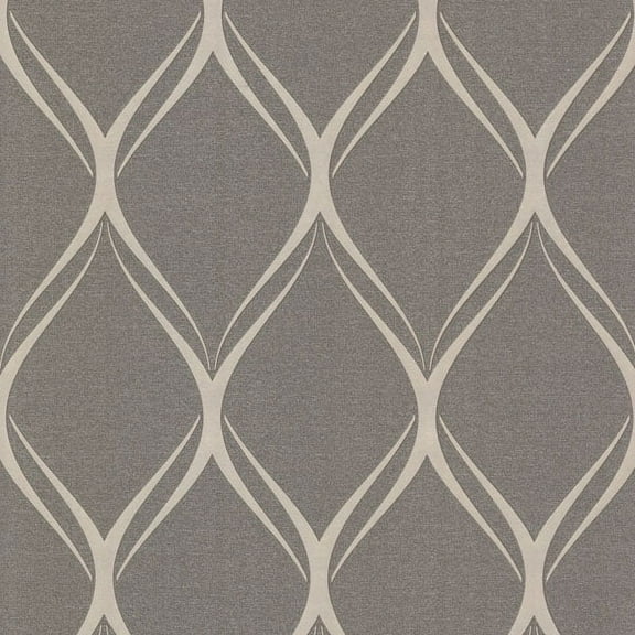 Decorline Gustav Brown Geometric Wallpaper, 20.5-in by 33-ft, 56.4 sq. ft