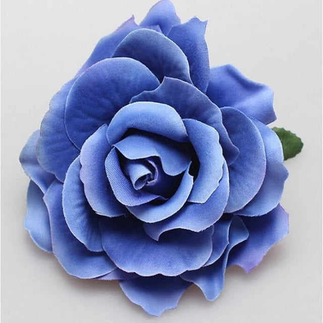 Broche con forma de rosa para el pelo, accesorio de playa con borde de rosa, accesorio para el pelo con flores artificiales, fácil de usar