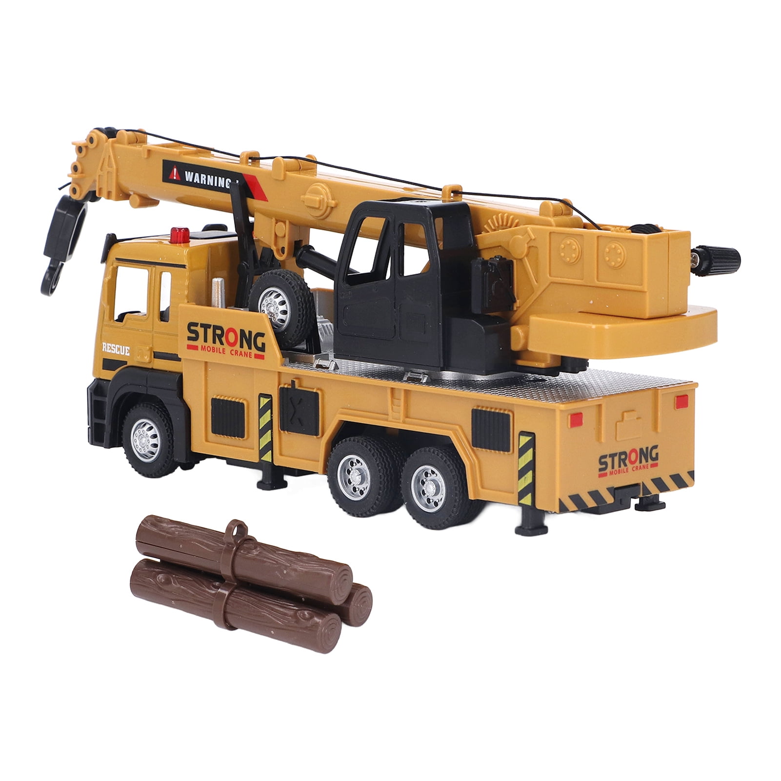 Crane Truck Toy, Engineering Vehicle Educational Vehicle Construction Truck Wiht Telescopic Boom Structure Light And Sound Effects