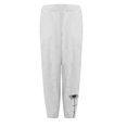 thumbnail image 4 of ICHUANYI Clearance Womens Elastic Waist Buttons Printing Thin Stretch Skinny Pants Trousers(White, XL) ICHUANYI WER2023081001087, 4 of 4