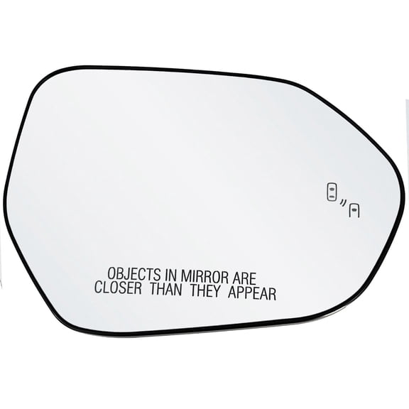 Rugged TUFF Passenger Side Mirror Glass Replacement for 2019-2023 Toyota Corolla, 2018-2024 Toyota Camry (BSD)