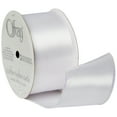 thumbnail image 2 of Offray Ribbon, White 1 1/2 inch Single Face Satin Polyester Ribbon, 9 feet, 2 of 9