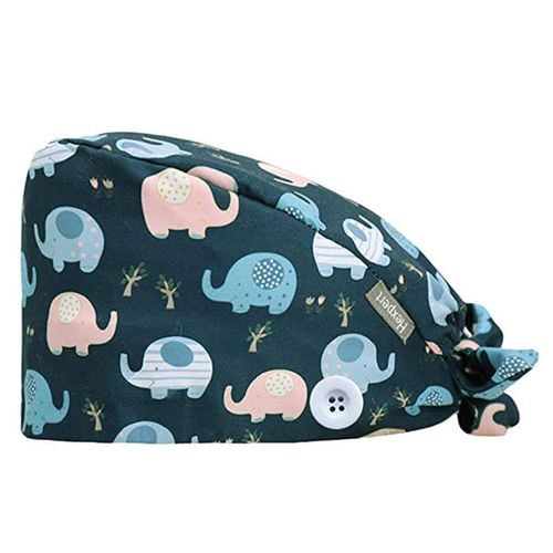 nobranded Working Cap with Sweatband Adjustable Tie Back Hats Unisex Landscape Animal Print Cute Pattern