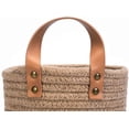 thumbnail image 5 of Wall Hanging Storage Baskets - Small Cotton Rope Woven Closet Storage Bins-Shelf Basket Organizer for Plants, Towels,Toys - 6.3" x 7" (Jute), 5 of 12