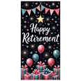 thumbnail image 2 of Purple Design Happy Retirement Banner Gift Decoration Balloon Decoration Star Design for Retirement Party Indoor Celebration Event Backdrop, 2 of 8