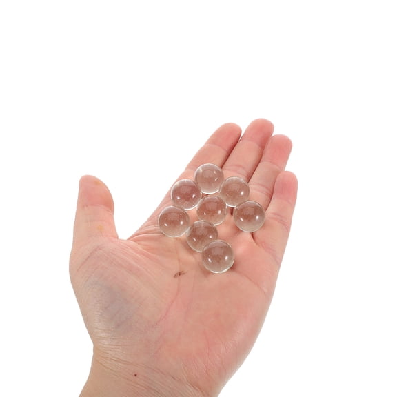 FOMIYES 30Pcs Glass Marbles Set Clear Round Marbles Suitable for Chinese Checkers and Home Decoration