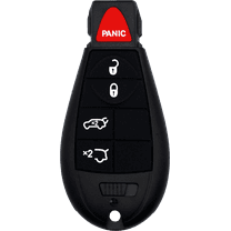 Wholesalekey Replacement for 2008 - 2013 Jeep M3N5WY783X 5 Buttons Remote Key Fob 433MHz