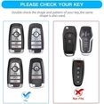 thumbnail image 2 of Key Fob Cover Compatible with Ford Explorer Fusion Escape Edge Expedition Mustang F150 F250 F350 F450 F550 Bronco Keychain Case Holder Protector,Black, 2 of 6