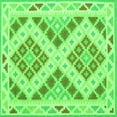 thumbnail image 1 of Ahgly Company Indoor Square Southwestern Green Country Area Rugs, 7' Square, 1 of 1