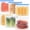 Blue-6Pack, variant on Ziplock Reusable Food Storage Bags Gallon Freezer Bags 10 Pack Reusable Sandwich Snack Bags - Silicon Reusable Silicone Bags for Vegetable Meat Cheese Food Storage Zip Lock Bags