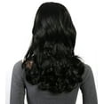thumbnail image 3 of Onedor Full Head Beautiful Long Curly Wave Stunning Wig Charming Curly Costume Wigs with Fringe (Off Black), 3 of 6