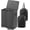 Black, variant on Senya Double Laundry Hamper with Wheels 160L Large Laundry Basket with Lid, Dirty Clothes Hamper 2 section