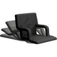 Cascade Mountain Tech Portable Reclining Stadium Seat, Navy