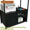 thumbnail image 3 of Furnihold 6-Tier Kitchen Bakers Rack with Power Outlet, Industrial Microwave Stand Standing Storage Rack for Kitchen (Black), 3 of 9