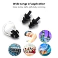 thumbnail image 3 of bedienty Silicone Waterproof Nose Clip Swimming Earplug Portable Ear Protector Black 1Set, 3 of 6