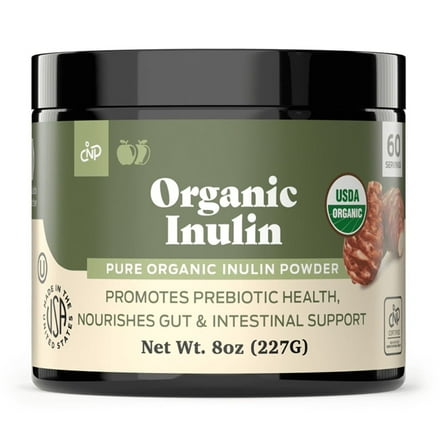 Organic Inulin Powder Fiber Supplement - Jerusalem Artichoke Prebiotic Bulk Inulin Fiber Powder 8oz Digestion Gut Health