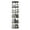 Walnut Brown + MDF+Iron, variant on 5-Tier 360° Rotating Bookshelf Tower, Narrow Tall Spinning Bookcase - Space-Saving Revolving Storage Shelf for Bedroom, Living Room, Office, White