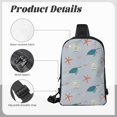 thumbnail image 6 of Rocae Turtles And Shells for Lightweight Chest Bag Dual Pocket, Waterproof Crossbody Sling Bag for Men and Women, 6 of 8