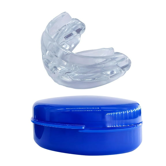 Eosunjian Anti-snoring Mouthpiece Anti Snoring Mouthpiece Food Grade Silicone Reusable Snore Reduction Device for Adults Soft Mouth Guard for Night Sleeping