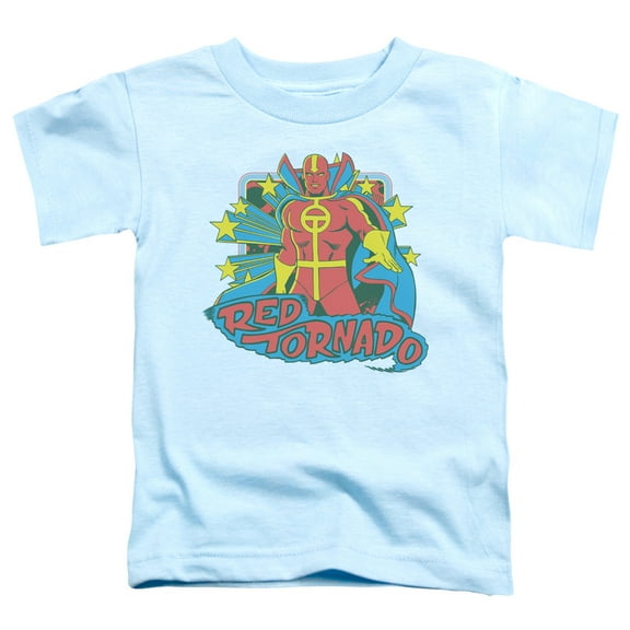 Dc - Red Tornado Stars - Toddler Short Sleeve Shirt - 3T