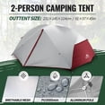 thumbnail image 2 of Carpa para Mochilero Forceatt para 2 Personas, Impermeable, 3-4 Estaciones, 2 of 8