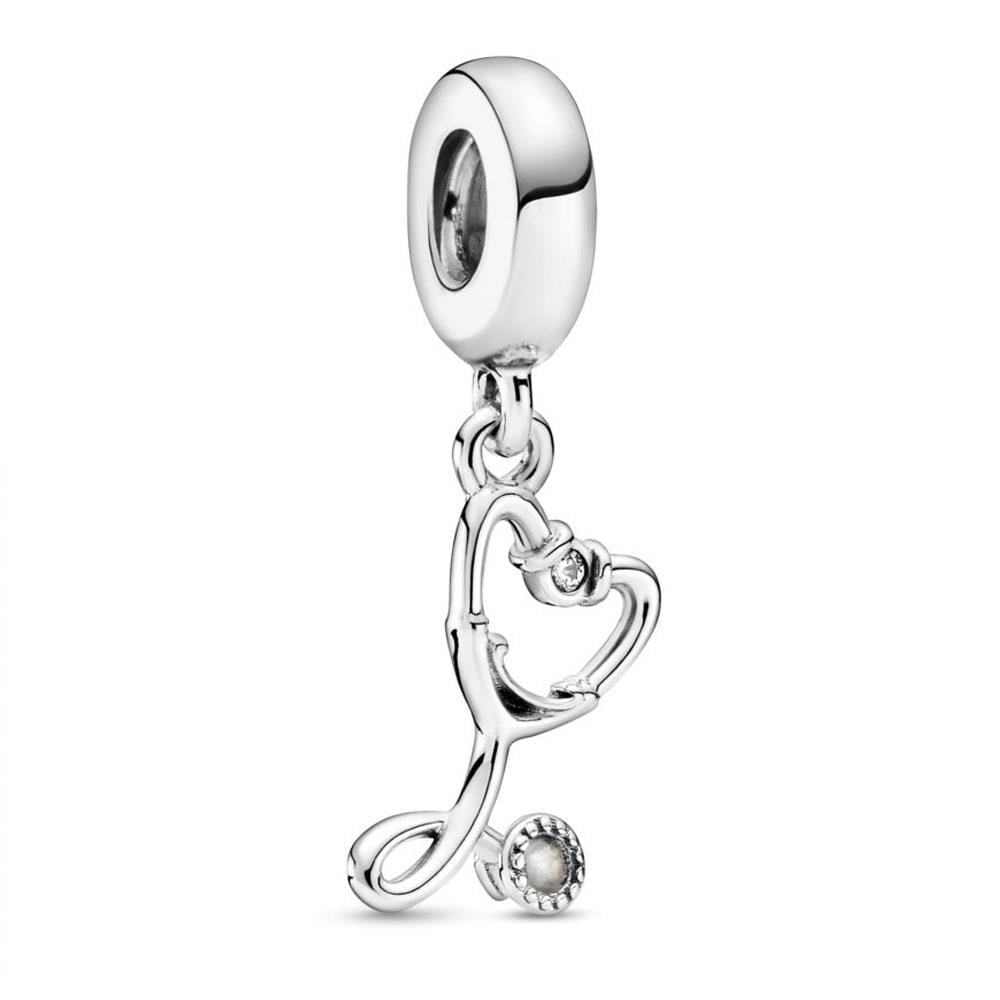 PANDORA Stethoscope Heart Dangle Charm