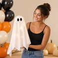 thumbnail image 7 of Light Up Standing Halloween Ghost Outdoor Indoor Decorations,Spooky Decor with Built-in LED Lights for Yard Lawn Porch Garden Table Mantel Party Home Fireplace, 7 of 7