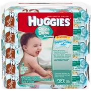 Huggies One & Done Refreshing Baby Wipes Refills, 5 Pack, 32 Sheets