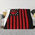 thumbnail image 1 of Fotbe Nautical American Flag Manta de Franela con Estampado, Manta Ultrasuave para Cama, Sofá, Auto, Hipoalergénica y Antibolitas-50"x40", 1 of 6