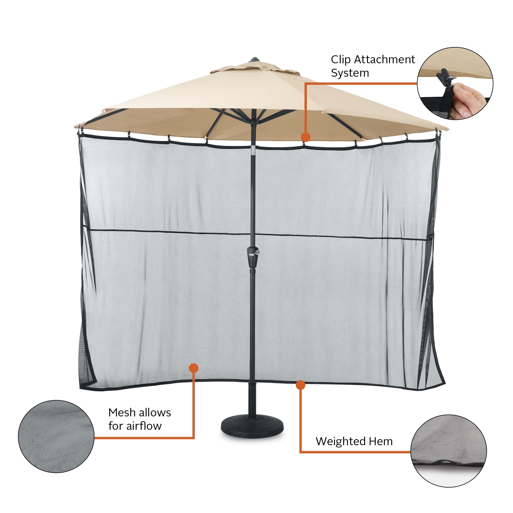amazon patio umbrellas screen Pure Garden Bug Mosquito Net for | Fits 7.5ft Umbrella to Keep Out Insects Amazon.com : FEPITO 6-9.8ft Patio