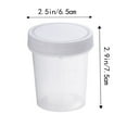ITSELFER 4Pcs 120ML Practical Plastic Specimen Cup with Scale Urine
